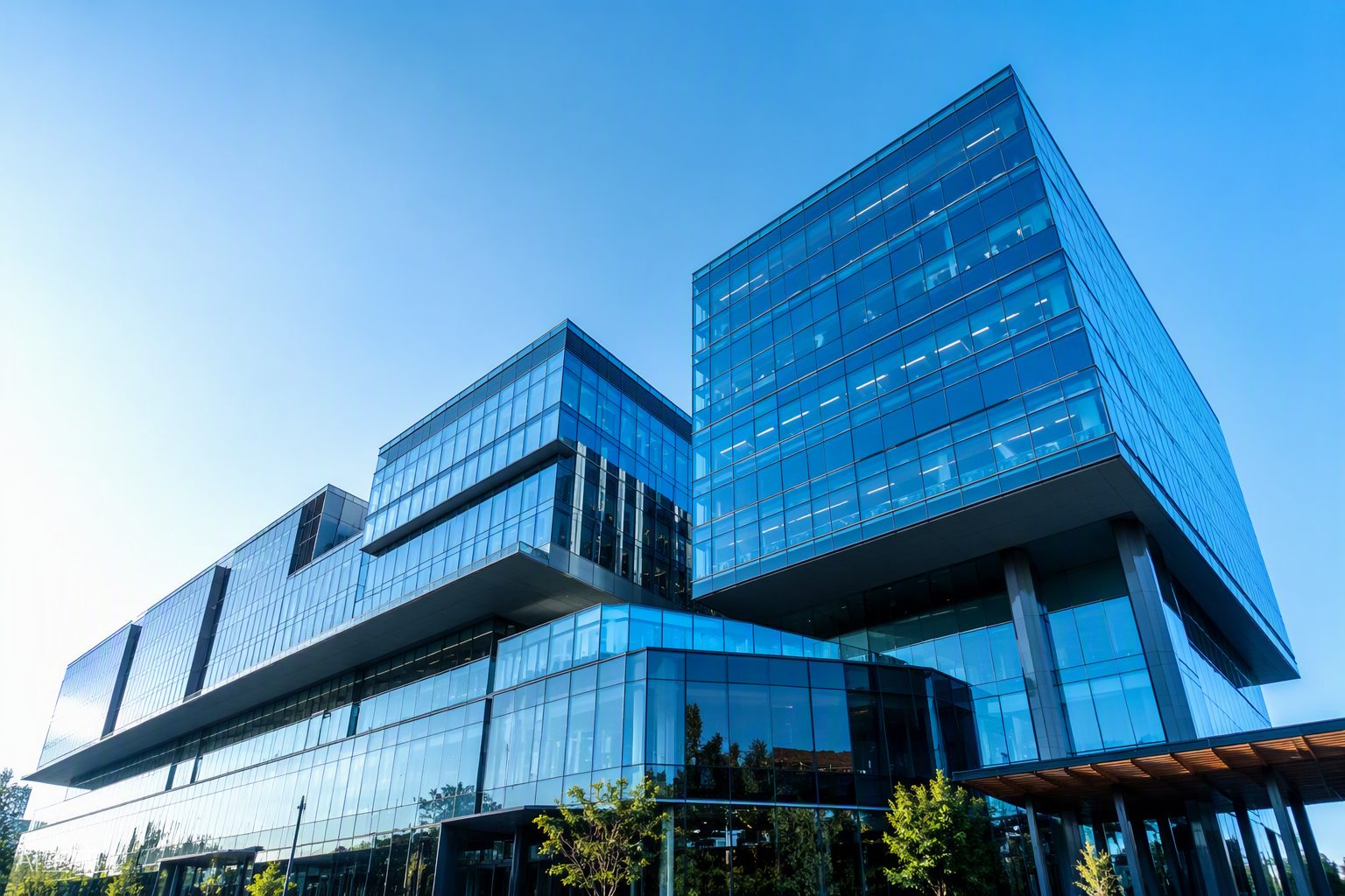 Modern commercial office building