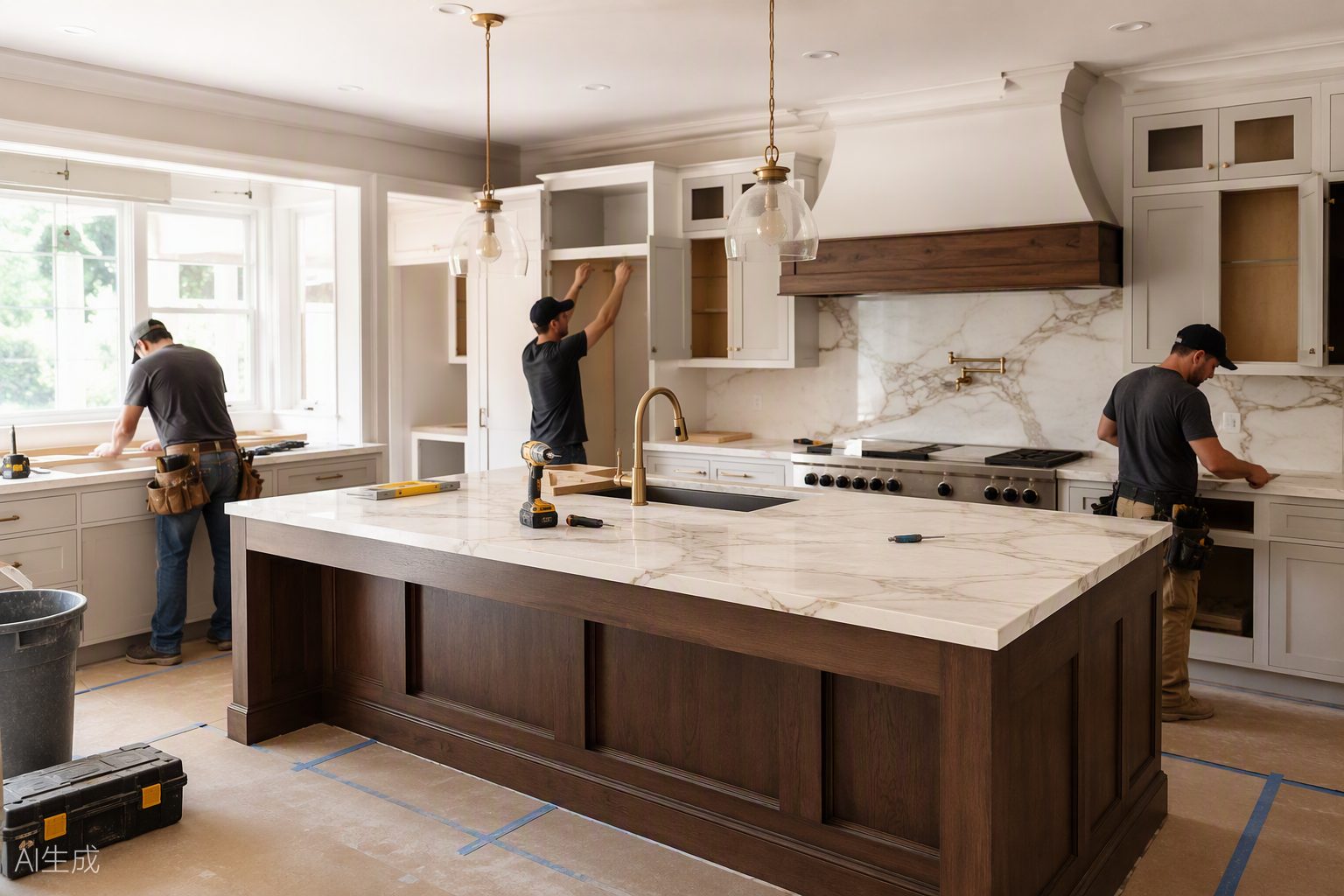 Kitchen renovation in progress